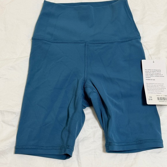 Athleta Transcend 7" Bike Short Womens XXS Blue High Rise Yoga Athletic Blue - Picture 5 of 12